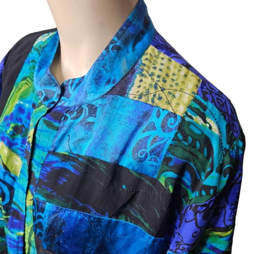 Chico's Color Block Open Face Cardigan. - image 3